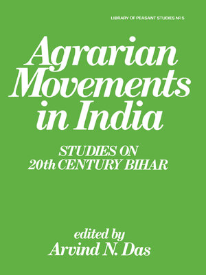 cover image of Agrarian Movements in India